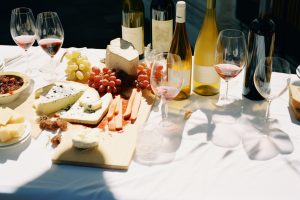 Charcuterie, cheese and wine spread at the Food and Wine Experience